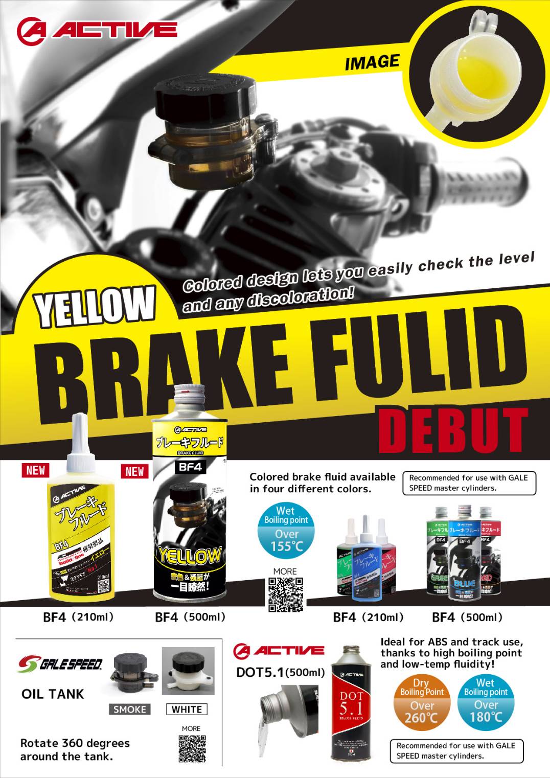 ACTIVE YELLOW BRAKE FLUID DEBUT